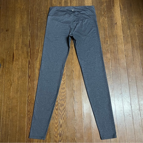 Old Navy Women’s Large Tall Active Gray-Black Fitted Sport Compression Leggings - Picture 10 of 11
